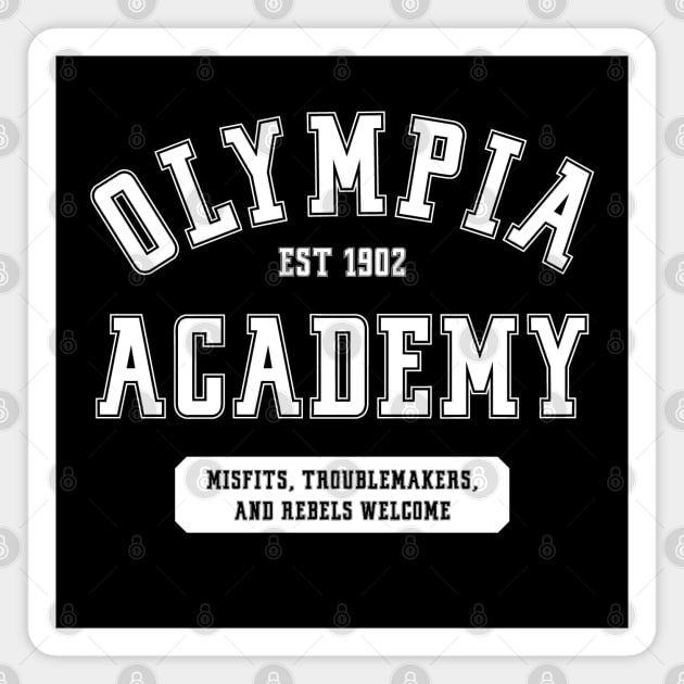 Olympia Academy in White Magnet by juniperandspruce